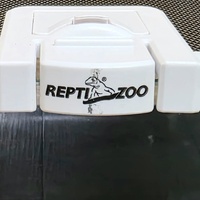 Repti Zoo Reptile Tank Terrarium with Ventilation 50x30x25cm White