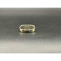 Ladies 9ct Yellow Gold Diamond Cluster Ring