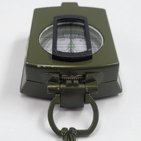 Military Style Lensatic Compass Hiking Camping Survival Navigation