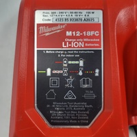 Milwaukee M18-18FC Rapid Charger 12V/18V + M18 REDLITHIUM 5.0Ah Li-Ion Battery Genuine