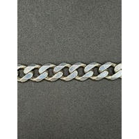 Unisex 925 Sterling Silver Curb Link Bracelet