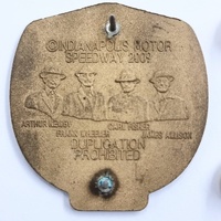 Indianapolis 500 Pit Badge Centennial Era May 24 2009 V887 Founding Fathers Bronze Tone