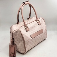 Guess Pink Monogram Duffle Bag Travel Weekender Luggage Carry Strap
