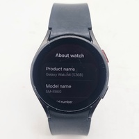 Samsung Galaxy Watch4 Smartwatch BT SM-R860 Aluminum Case Black Band