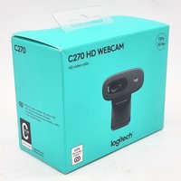 Logitech C270 HD Webcam Black 720p 30 fps Widescreen Video Calling