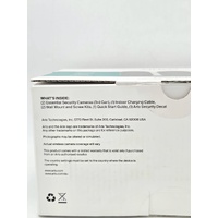 Arlo Essential 2K 3rd Gen Outdoor Security Camera 2 Camera Pack VMC3280-100AUS