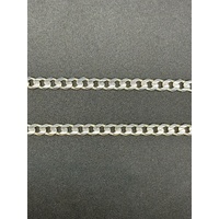 Unisex 925 Sterling Silver Curb Link Necklace