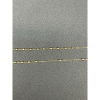 Ladies 9ct Yellow Gold Religious Rosary Chain Necklace