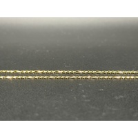 Unisex 9ct Yellow Gold Figaro Link Necklace
