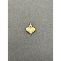 Ladies 9ct Yellow Gold Heart Pendant