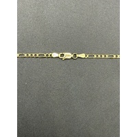 Unisex 9ct Yellow Gold Figaro Link Necklace