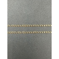 Unisex 9ct Yellow Gold Curb Link Necklace