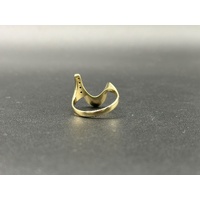 Ladies 9ct Yellow Gold Diamond Fancy Ring