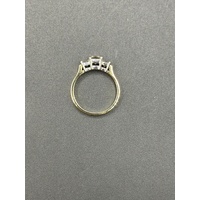 Ladies 18ct Yellow & White Gold Diamond Three-Stone Ring