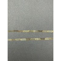 Ladies 18ct Yellow Gold Paperclip Link Necklace