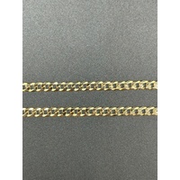 Unisex 9ct Yellow Gold Curb Link Necklace