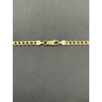 Unisex 9ct Yellow Gold Curb Link Chain Necklace
