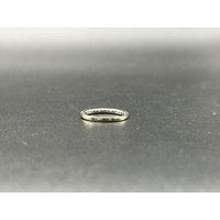 Ladies 14ct White Gold Diamond Band Ring