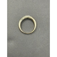 Men’s 10ct Yellow Gold Diamond Band Ring