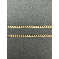 Unisex 9ct Yellow Gold Curb Link Necklace Chain