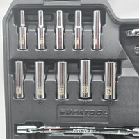 Supatool STP2134 134pc Socket Spanner Set Metric Imperial 1/4 1/2 Inch Drive