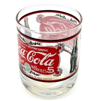 Vintage 1998 Coca-Cola 5c Fountains Bottles Drinking Glass Collectible