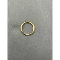 Ladies 18ct Yellow Gold Diamond Patterned Band Ring