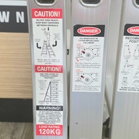 Syneco 0860950 Multifold Aluminium Ladder 2.5m Straight 1.25m Step