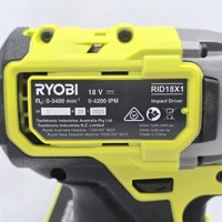 Ryobi 18V ONE+ HP Brushless Impact Driver RID18X1 320Nm Skin Only