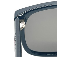 Gucci GG0010S 001 58mm Black Square Sunglasses Signature Stripe with Case