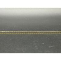 Unisex 9ct Yellow Gold Figaro Link Necklace & Letter M Pendant