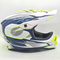 O'Neal 3 Series MX607 Motocross Helmet Small White Blue Neon Dirt Bike