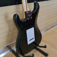 Squier Black Stratocaster Electric Guitar w/ Fender Frontman 10G Amp & Cable
