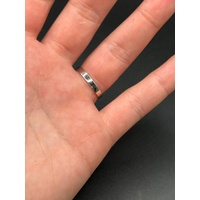 Ladies 18ct White Gold Blue Sapphire & Diamond Ring