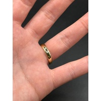 Unisex 18ct Yellow Gold Plain Band Ring