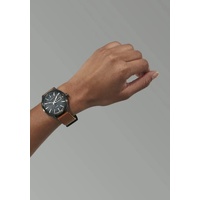 Nixon Sentry Solar 40mm Gunmetal Brown Leather Watch A1347-131-00
