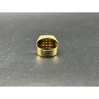 Mens 18ct Yellow Gold Diamond Ring