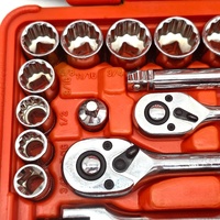 SP Tools SP20601 42pc 1/4 3/8 Drive Metric SAE Socket Set