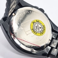Tommy Hilfiger Mens Black Analogue Quartz Watch Stainless Steel Band