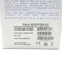 Eaton 5E650iUSB-AU 650VA 360W Line Interactive UPS AVR Battery Backup