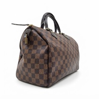 Louis Vuitton Speedy 30 Bandouliere Damier Ebene Brown Handbag + COA