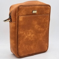 Billabong Mad Love Womens Shoulder Bag Tan Faux Leather Crossbody Purse