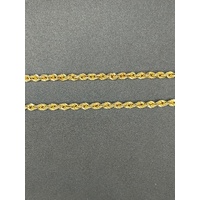 Unisex 18ct Yellow Gold Rope Twist Necklace