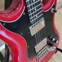 Hagstrom F20T 6-String Red Electric Guitar Tremolo with Hard Case