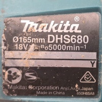 Makita DHS680 18V LXT 165mm Cordless Brushless Circular Saw with 5.0Ah Battery