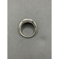 Mens 10ct White Gold Diamond Ring