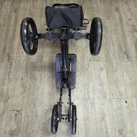 Equipmed Easy Roller Knee Scooter Crutch Alternative Dual Brakes Black