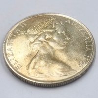 1966 Australian Round 50 Cent Coin 80% Silver Royal Australian Mint Elizabeth II