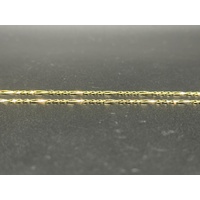 Unisex 9ct Yellow Gold Figaro Link Chain Necklace