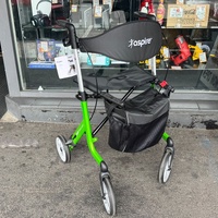 Aspire Vogue Light Seat Walker Rollator Lime 150kg Aluminium WAF705315GR